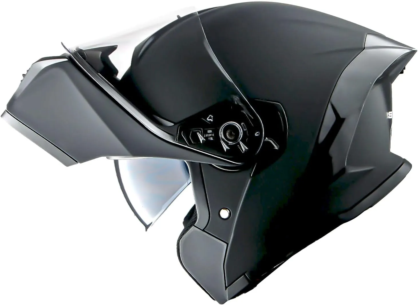 1Storm New Motorcycle Bike Modular Full Face Helmet Dual Visor Sun Shield with Rechargeable LED Tail Light: LED-X90 Matt Black