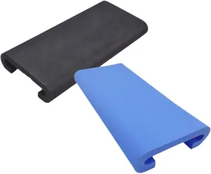 2 Pieces Dragon Boat Seat Pad Paddle Protector U Shape Nonslip Kayak Seat Mat for Boating Raft Kayaking Fishing Replacement, black blue