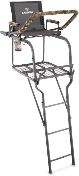 22’ Tree Stand with Grizzly Grip Safety System, Ladder Stands for Deer Hunting