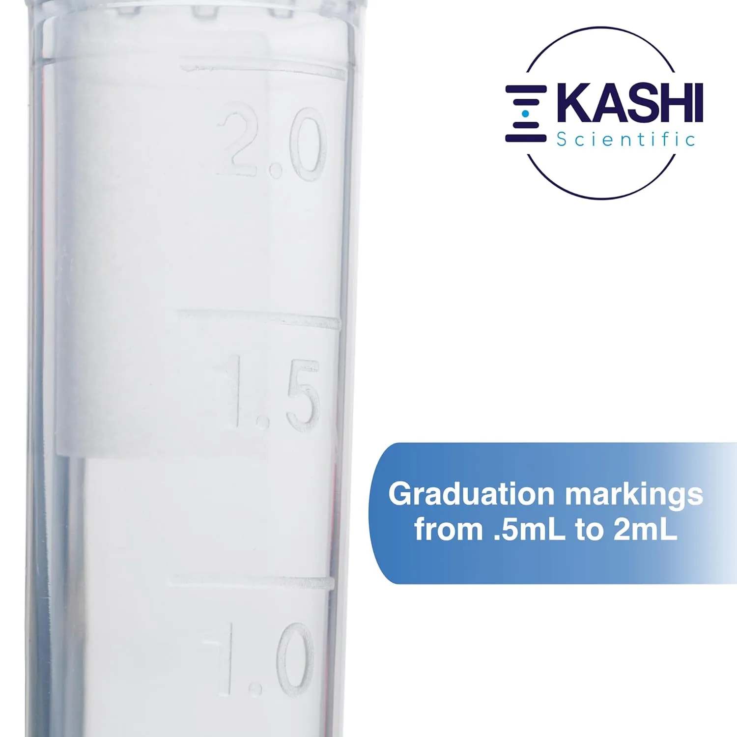 2mL Microcentrifuge Tube with Safe Lock Snap Cap [500/Pack] 2 mL Safety Lock Centrifuge Tubes with Flip Cap, Clear Tubes with Graduation, Polypropylene, Plastic Lab Snap Tubes