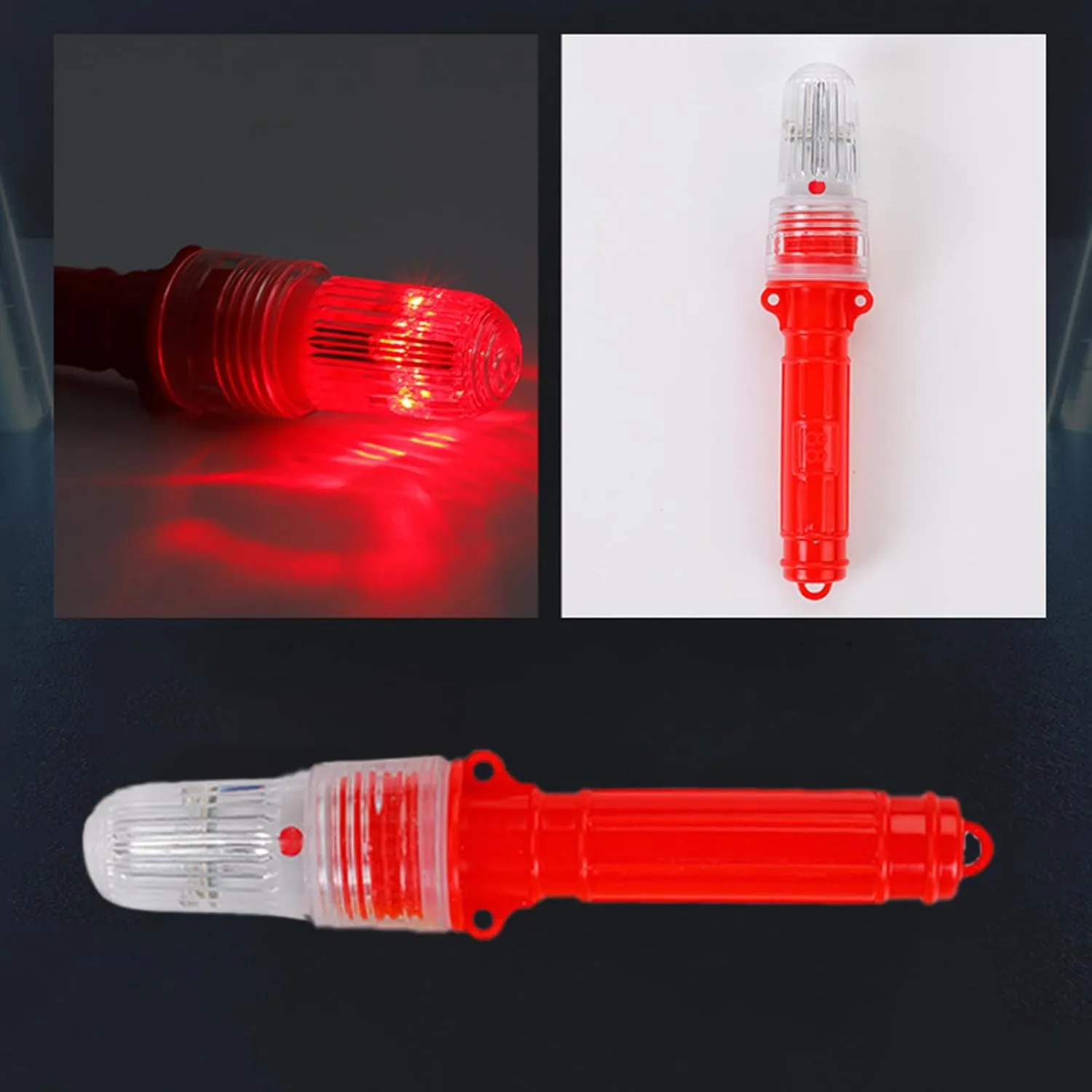 2pcs Coast Guard Approved Boat Flares Kit - Auto Marine Flares-Waterproof Emergency Signals for Fishing Nets, Life Rafts, Buoys & Boats, Intelligent Light Control (5PCS)