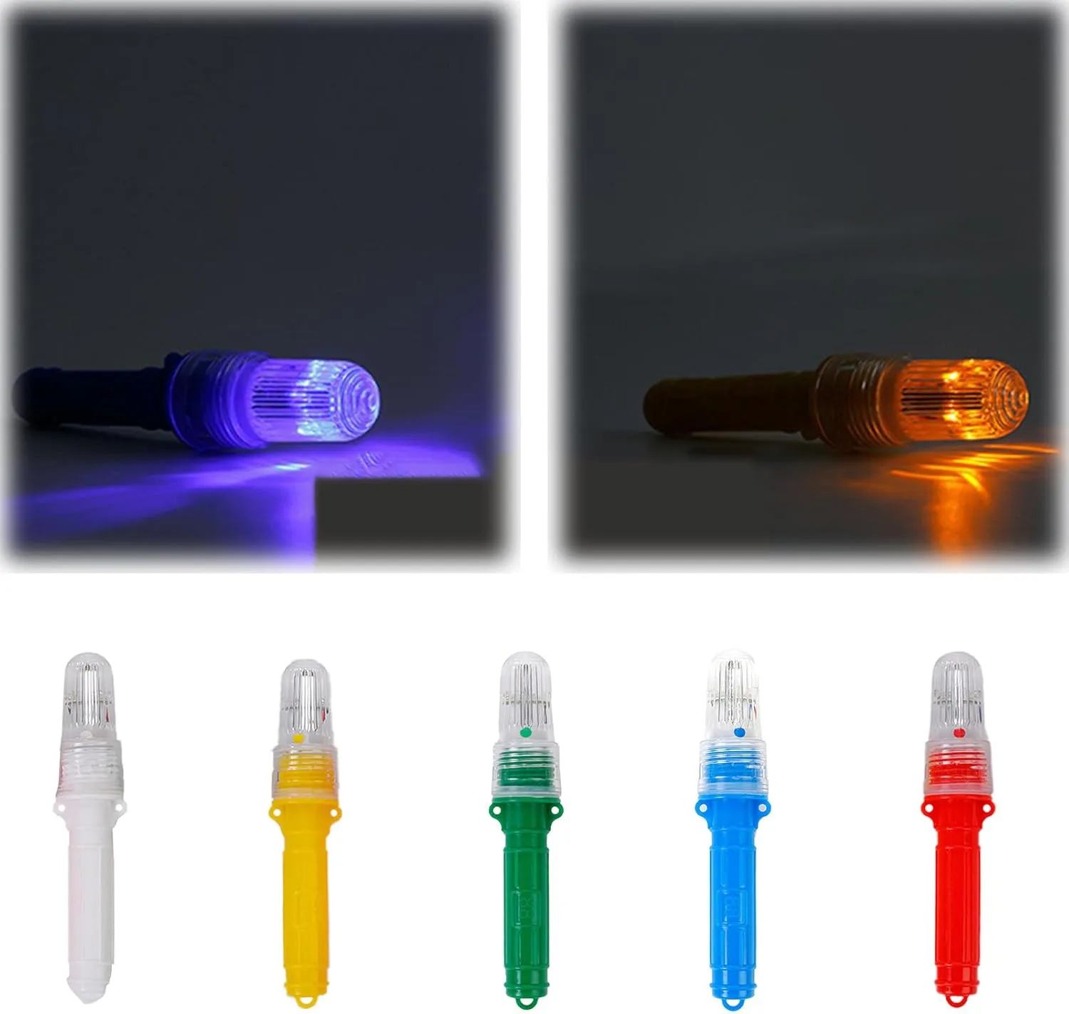 2pcs Coast Guard Approved Boat Flares Kit - Auto Marine Flares-Waterproof Emergency Signals for Fishing Nets, Life Rafts, Buoys & Boats, Intelligent Light Control (5PCS)