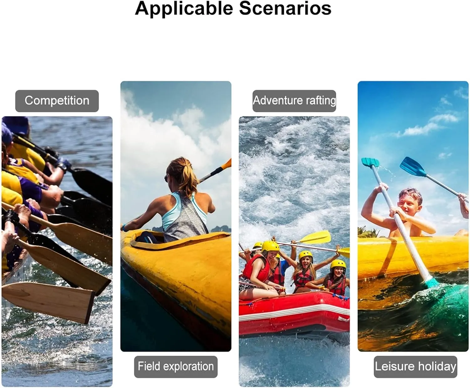 2Pcs Telescopic Kayak Paddle Rafting Boat Paddle Canoe Oars Plastic Aluminum Alloy Boat Oars