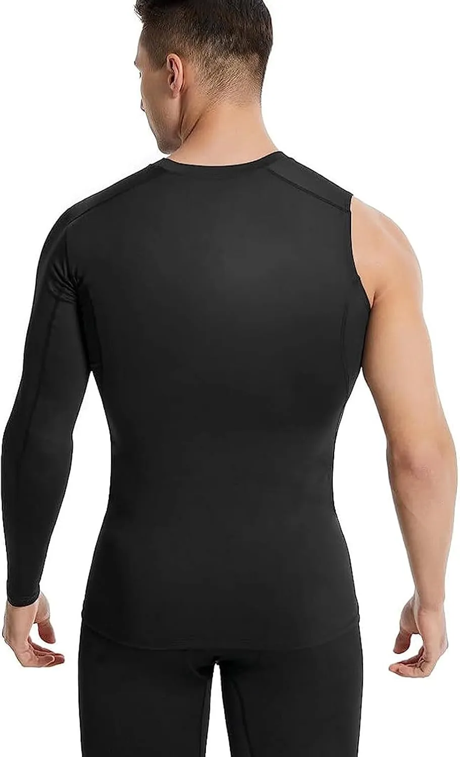 3 or 4 Pack Men's Compression Shirts Sleeveless/Long/Short Sleeve Rash Guard Athletic Undershirt Gear T Shirt for Sports