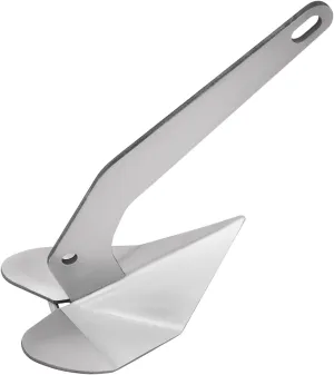 316 Stainless Steel Boat Anchor, Wing Style Anchor for Boats, Heavy Duty Marine Grade Triangle Anchor for Small Yacht, Fishing Boat, Sport Boat, Sailboat
