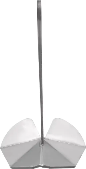 35lb Marine Stainless Steel 316 Wing Style Anchor for Boats, Heavy Duty Triangular Anchors Delta-Style Boat Anchors for Pontoon Fishing Boats Sailing Boats Small Anchor