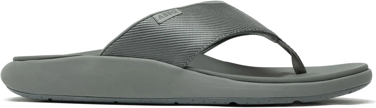 ABEO Alpha Flip Flops for Men | Orthopedic Sandals | High Arch Support | Plantar Fasciitis Relief Sandals | Built-in Metatarsal Pad for Forefoot Pain