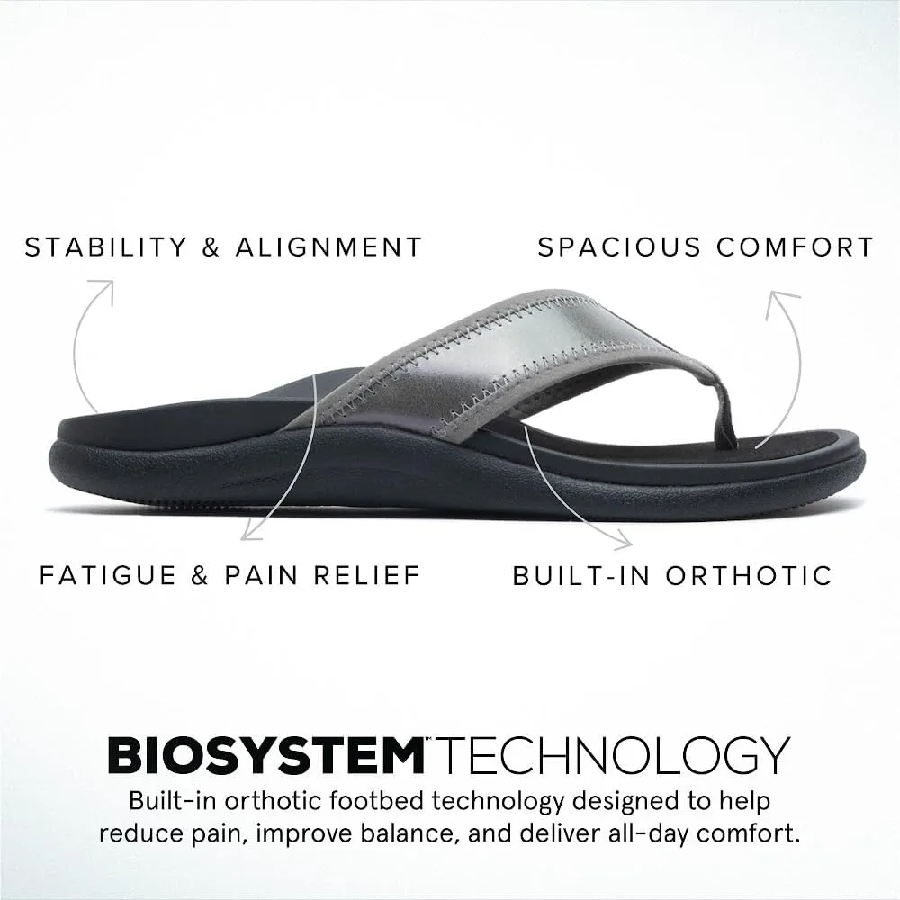 ABEO Laguna Flip Flops For Women | Orthopedic Sandals | Arch Support Flip Flops | Plantar Fasciitis Relief Sandals | Built-In Orthotics Inserts For Women