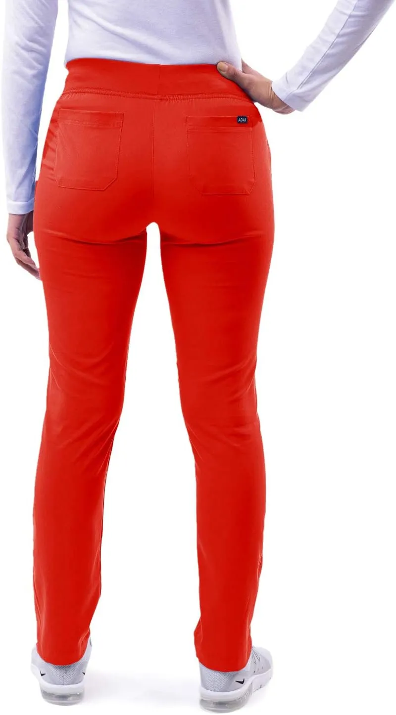 Adar Pro Scrubs for Women - Skinny Leg Yoga Scrub Pants