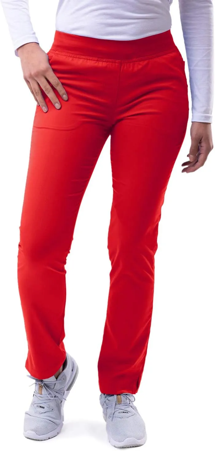 Adar Pro Scrubs for Women - Skinny Leg Yoga Scrub Pants