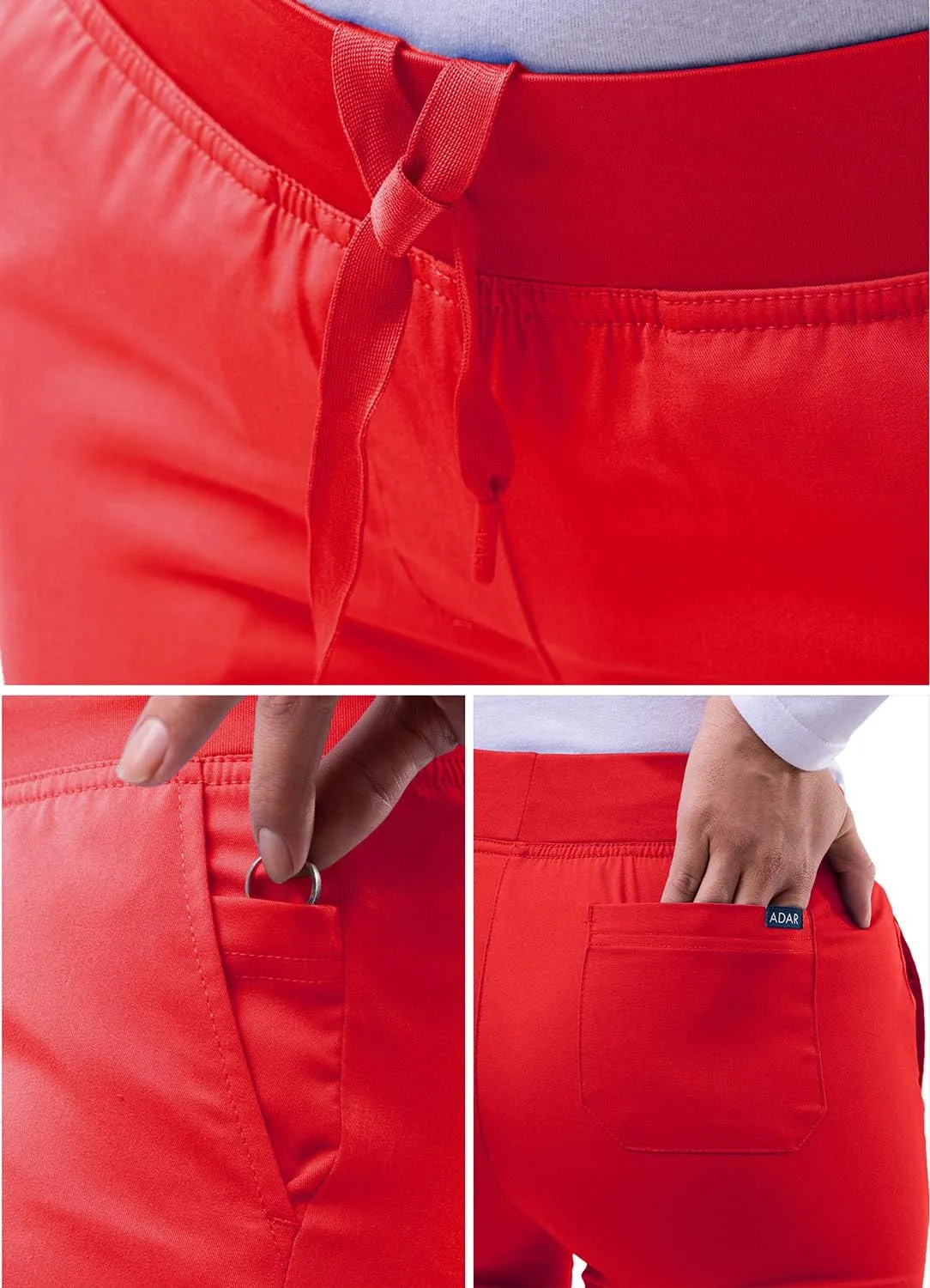Adar Pro Scrubs for Women - Skinny Leg Yoga Scrub Pants