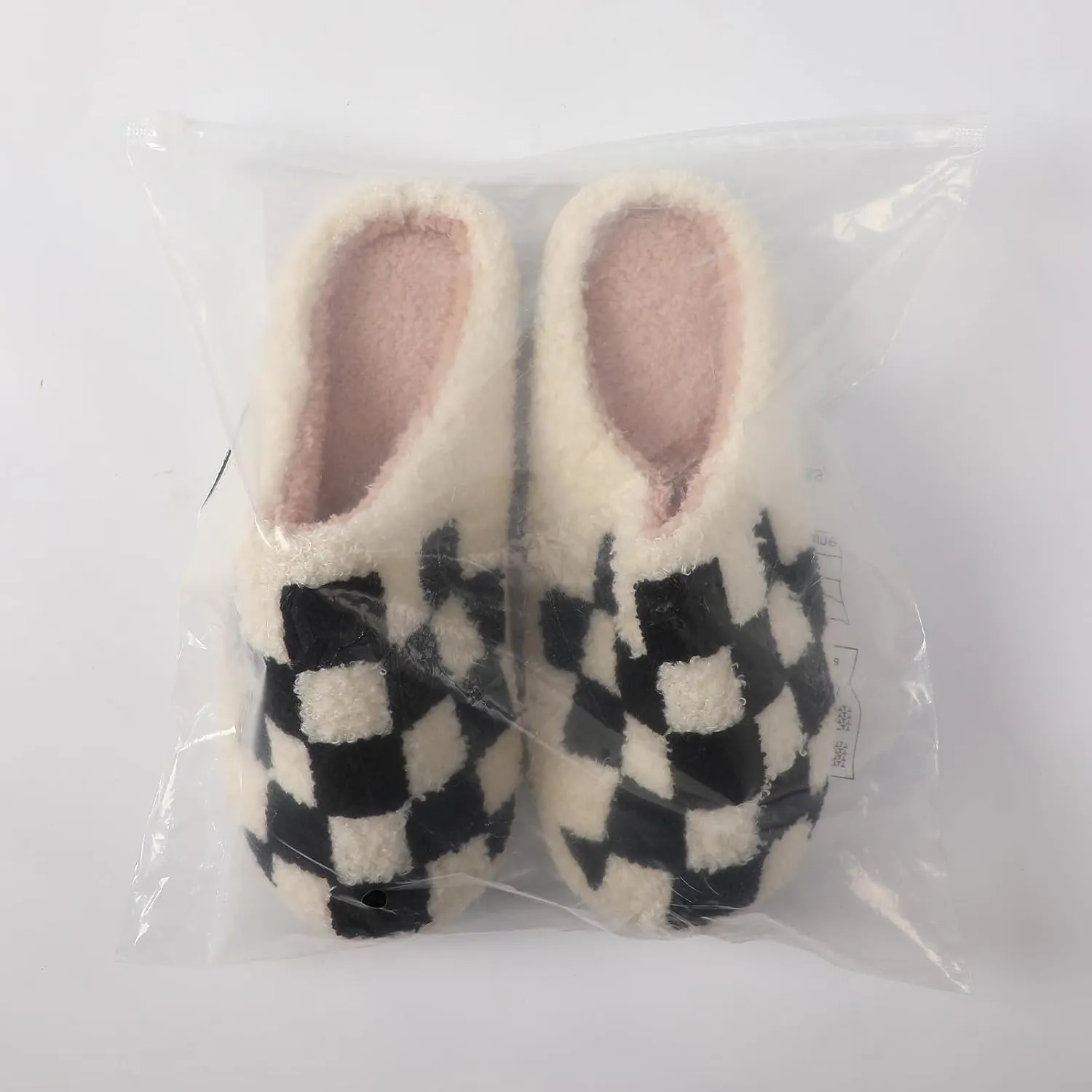 Adisputent Women's Fluffy Slippers - Warm, Cozy, Plush Fuzzy Cushion Slip-On House Slippers for Indoor and Outdoor