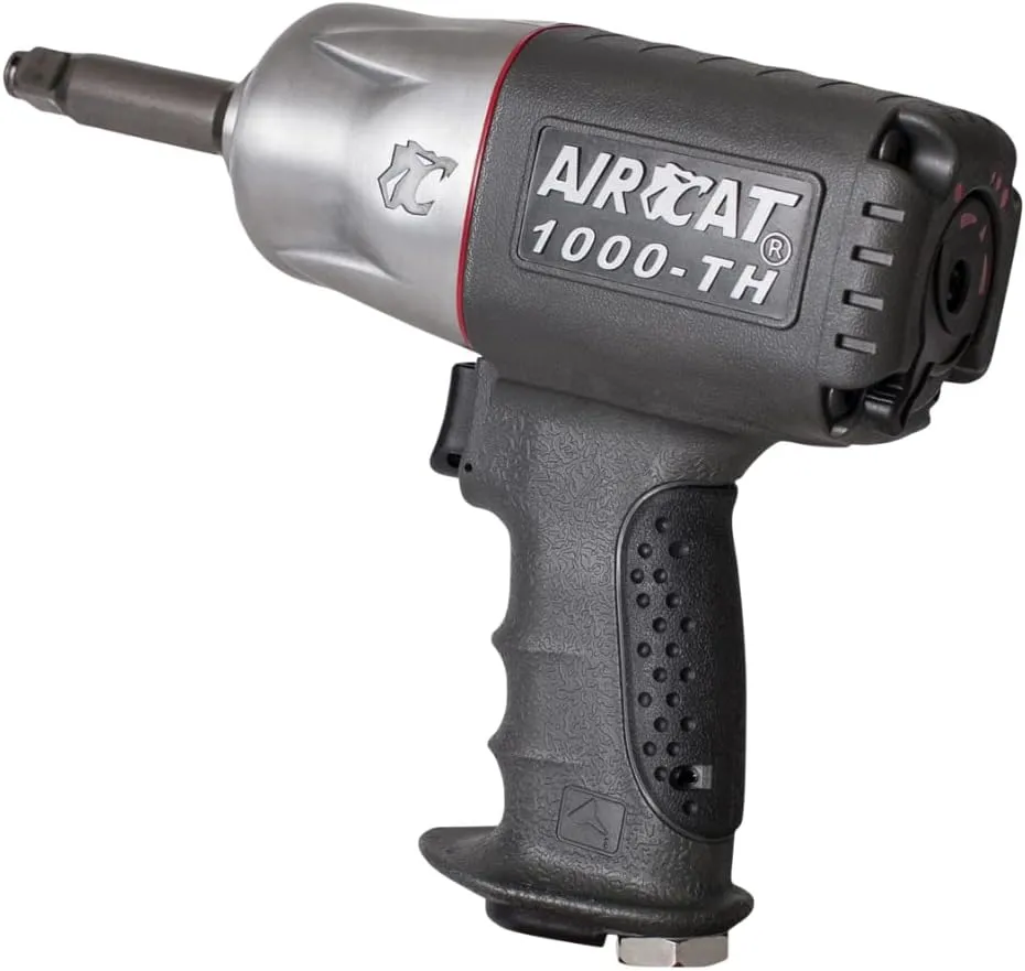 AIRCAT Pneumatic Tools 1000-TH-2: 1/2-Inch Composite Impact Wrench 1,000 ft-lbs of Torque - 2-Inch Extended Anvil