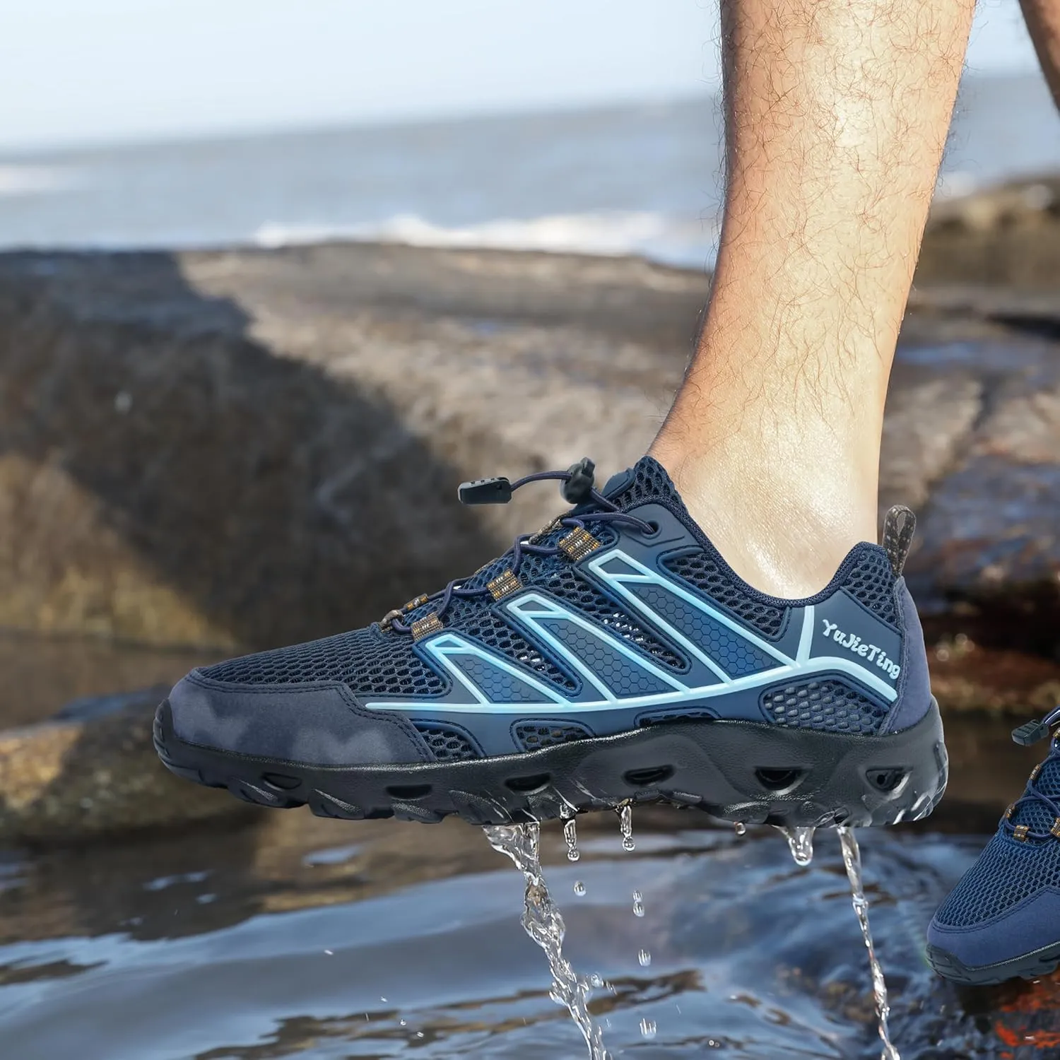 Alibress Water Shoes for Women Men Slip-on Hiking Water Shoes Quick-Dry Aqua Beach Swim River Shoes