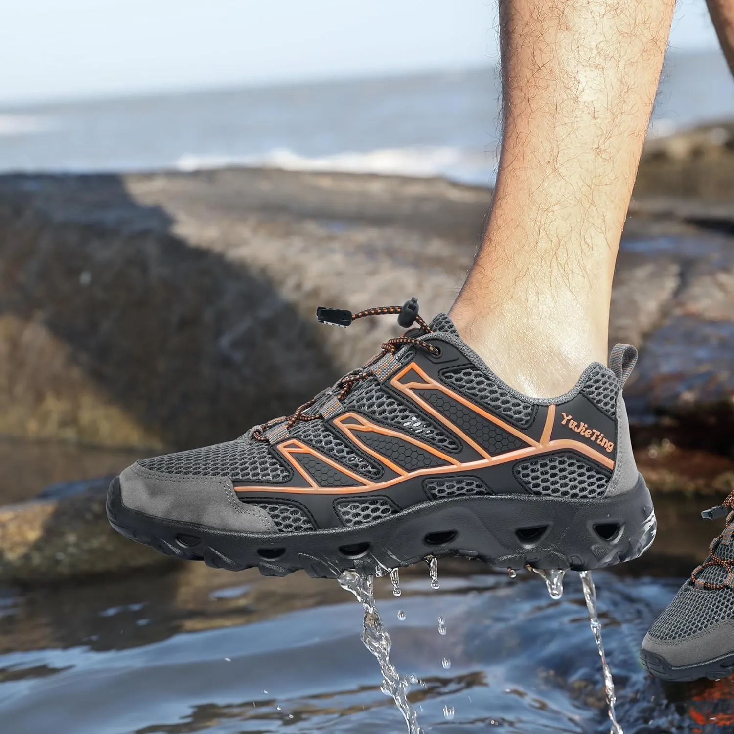 Alibress Water Shoes for Women Men Slip-on Hiking Water Shoes Quick-Dry Aqua Beach Swim River Shoes
