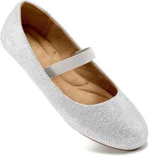 Alicegana Flats for Women Ballet Shoes: Comfortable Dressy Slip On Flats Casual Walking Wedding Penny Loafers