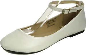 Alpine Swiss Calla Womens Ballet Flats Round Toe Ankle Strap Flat Shoes for Women Dressy Casual Ballerina Flats
