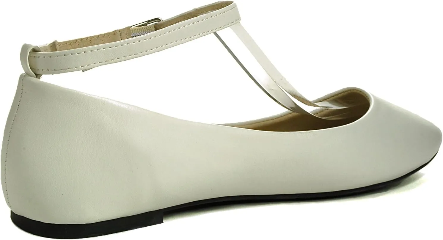 Alpine Swiss Calla Womens Ballet Flats Round Toe Ankle Strap Flat Shoes for Women Dressy Casual Ballerina Flats