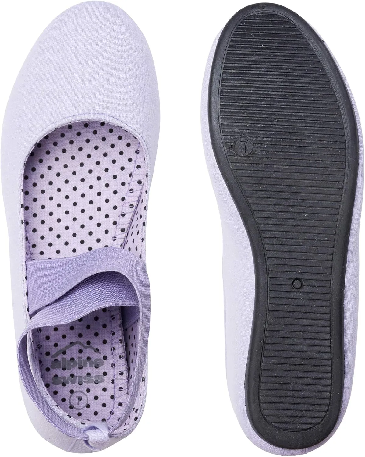 Alpine Swiss Peony Womens Ballet Flats Elastic Ankle Strap Shoes Slip On Loafers
