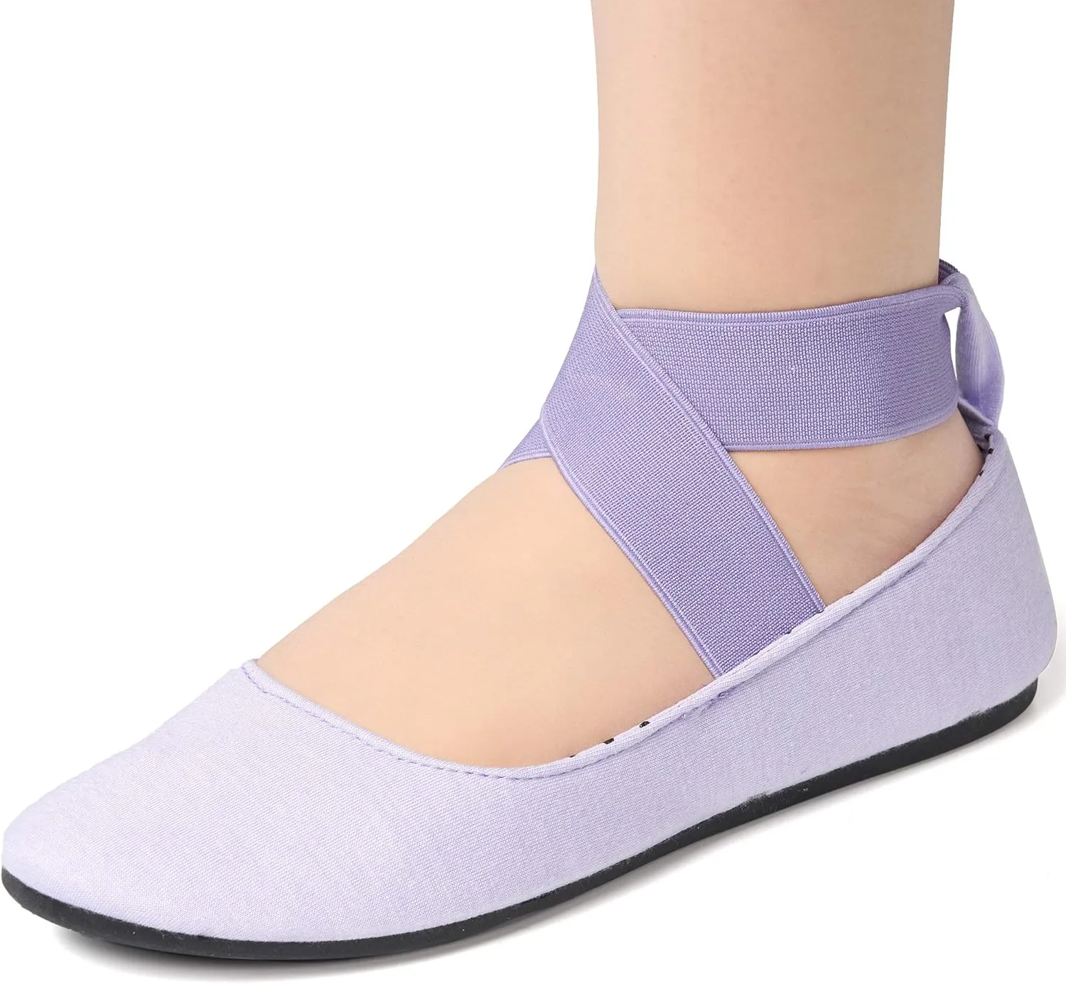 Alpine Swiss Peony Womens Ballet Flats Elastic Ankle Strap Shoes Slip On Loafers