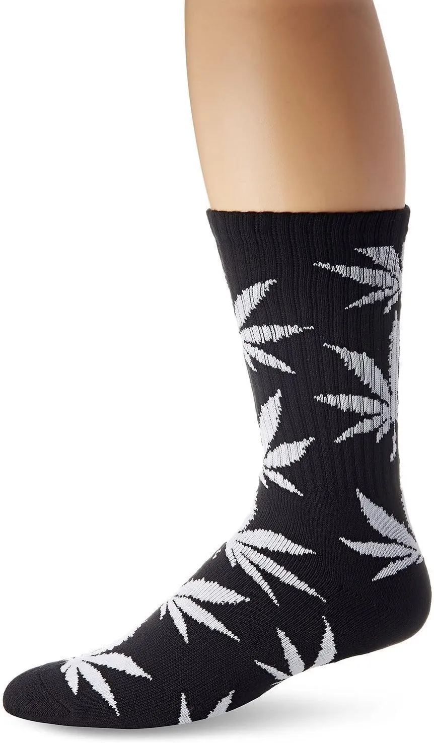 American Trends Athletic Sports High Crew Socks for Men Women Leaf Cotton Sock