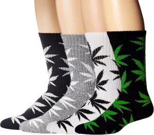 American Trends Athletic Sports High Crew Socks for Men Women Leaf Cotton Sock