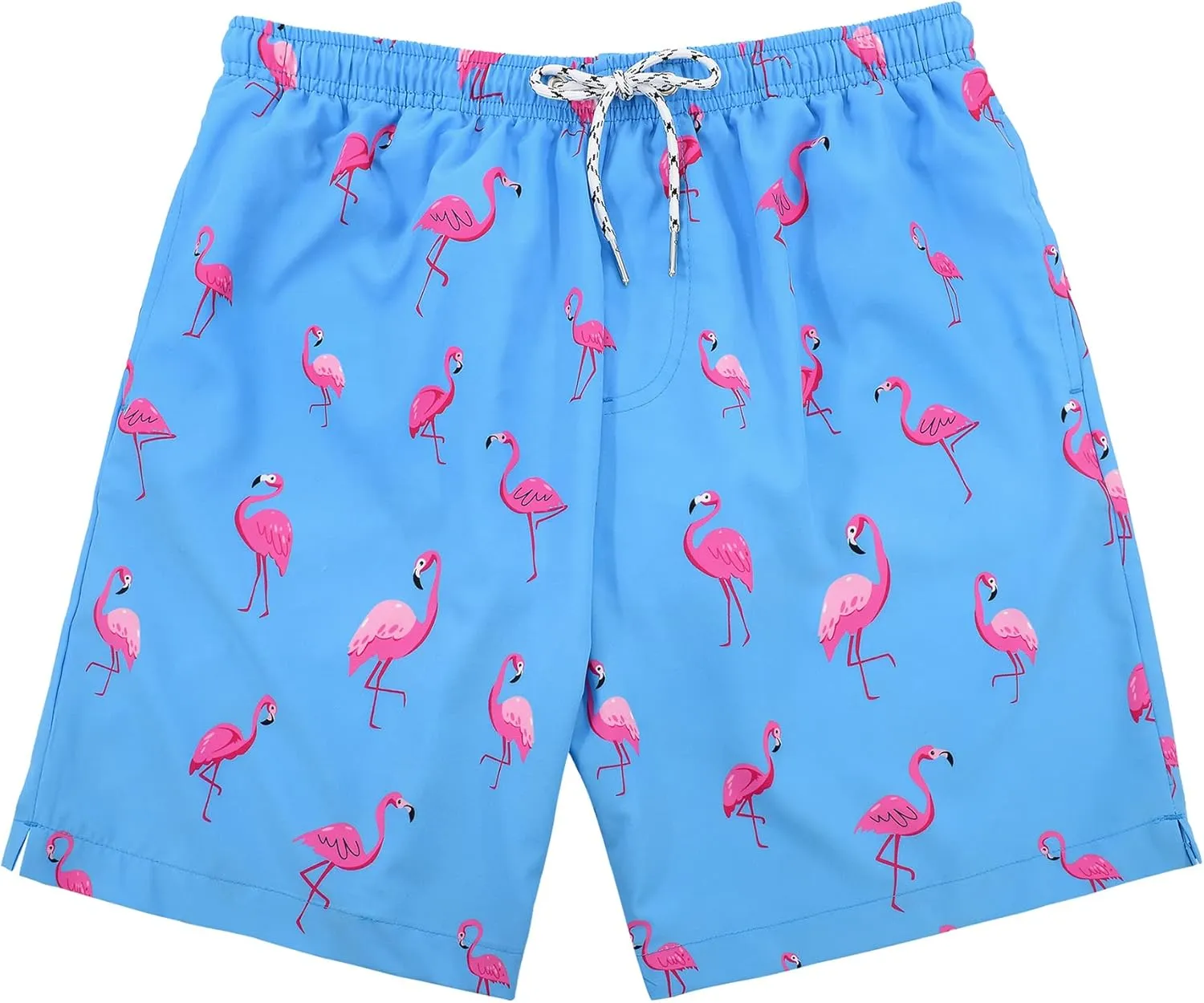 American Trends Men's Swim Trunks Board Shorts Quick Dry Mens Swimming Trunks with Compression Liner