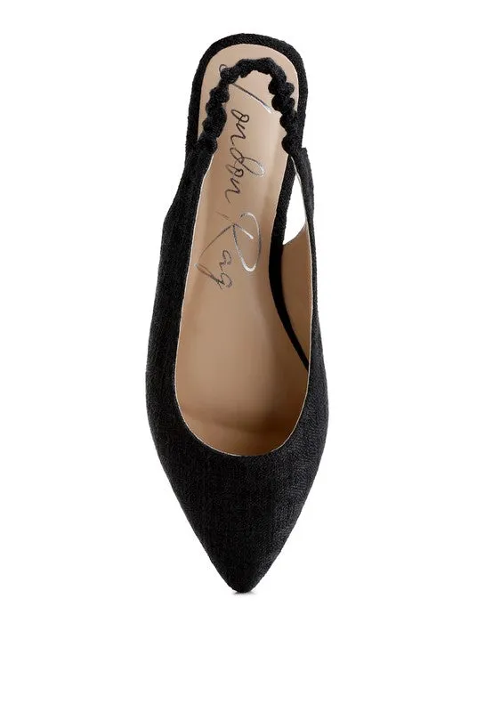 AMIRAH Slingback Ballet Flats
