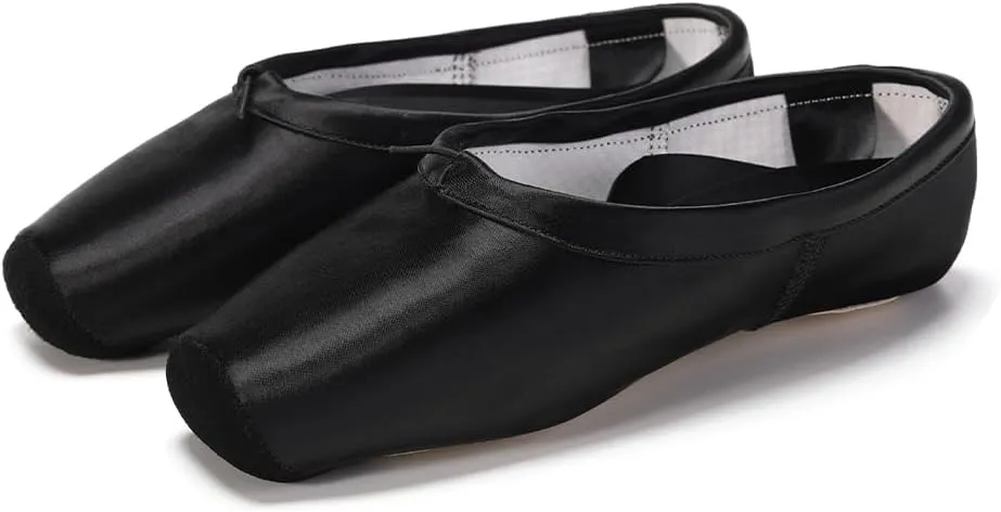 AOQUNFS Girls Ballet Pointe Shoes Satin Professional Dance Shoes Sewn Ribbon for Women,NTL