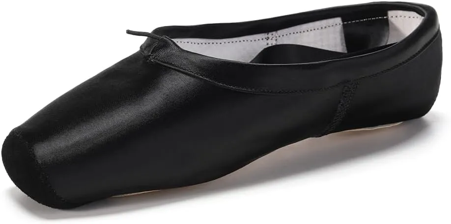 AOQUNFS Girls Ballet Pointe Shoes Satin Professional Dance Shoes Sewn Ribbon for Women,NTL