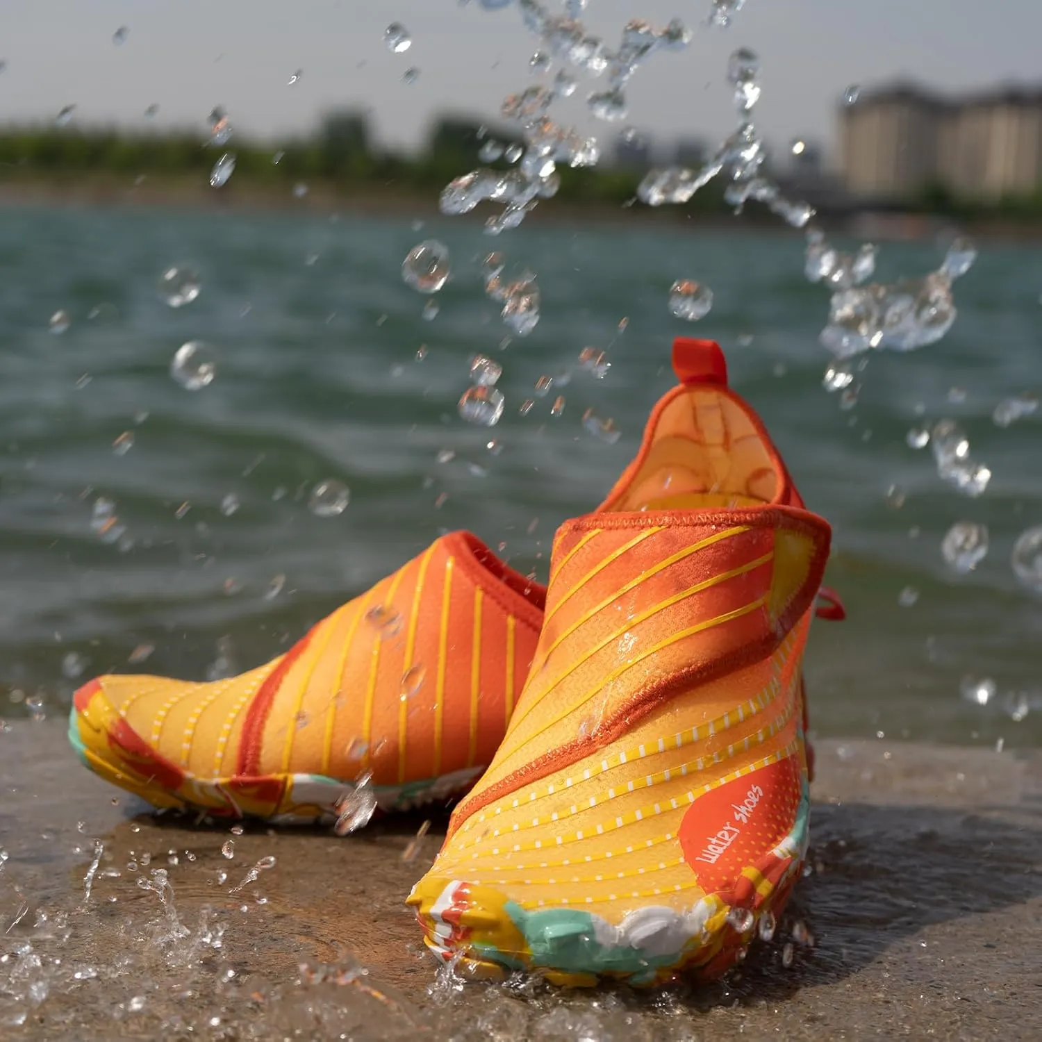 AoSiFu Water Shoes for Kids Boys Girls Aqua Socks Barefoot Beach Sports Swim Pool Quick Dry Lightweight (Little Kid/Big Kid)