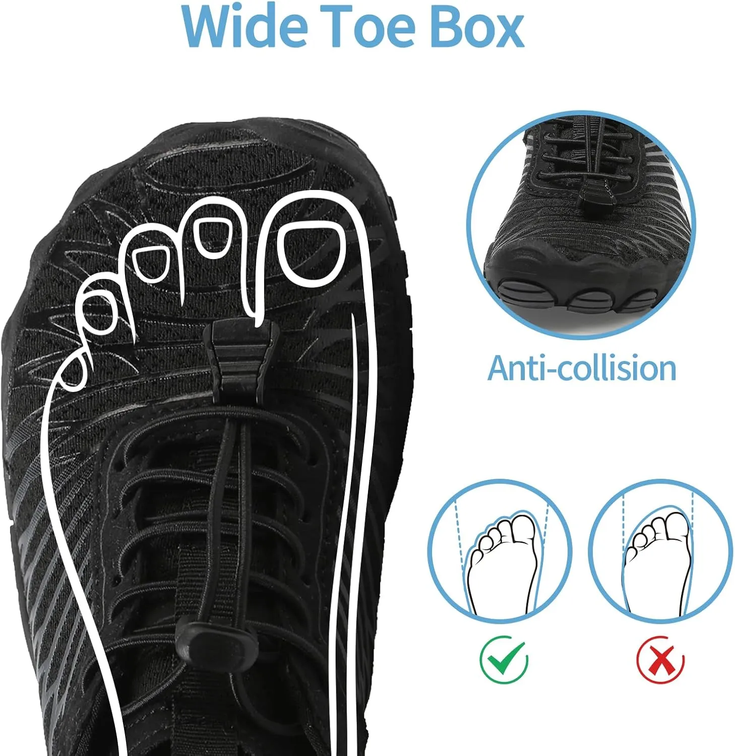 AoSiFu Water Shoes for Kids Boys Girls Aqua Socks Barefoot Beach Sports Swim Pool Quick Dry Lightweight (Little Kid/Big Kid)