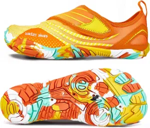 AoSiFu Water Shoes for Kids Boys Girls Aqua Socks Barefoot Beach Sports Swim Pool Quick Dry Lightweight (Little Kid/Big Kid)