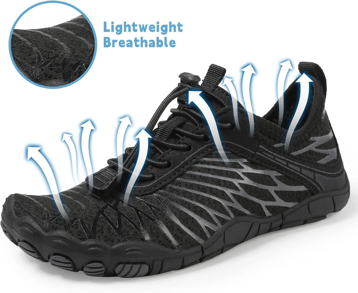 AoSiFu Water Shoes for Kids Boys Girls Aqua Socks Barefoot Beach Sports Swim Pool Quick Dry Lightweight (Little Kid/Big Kid)