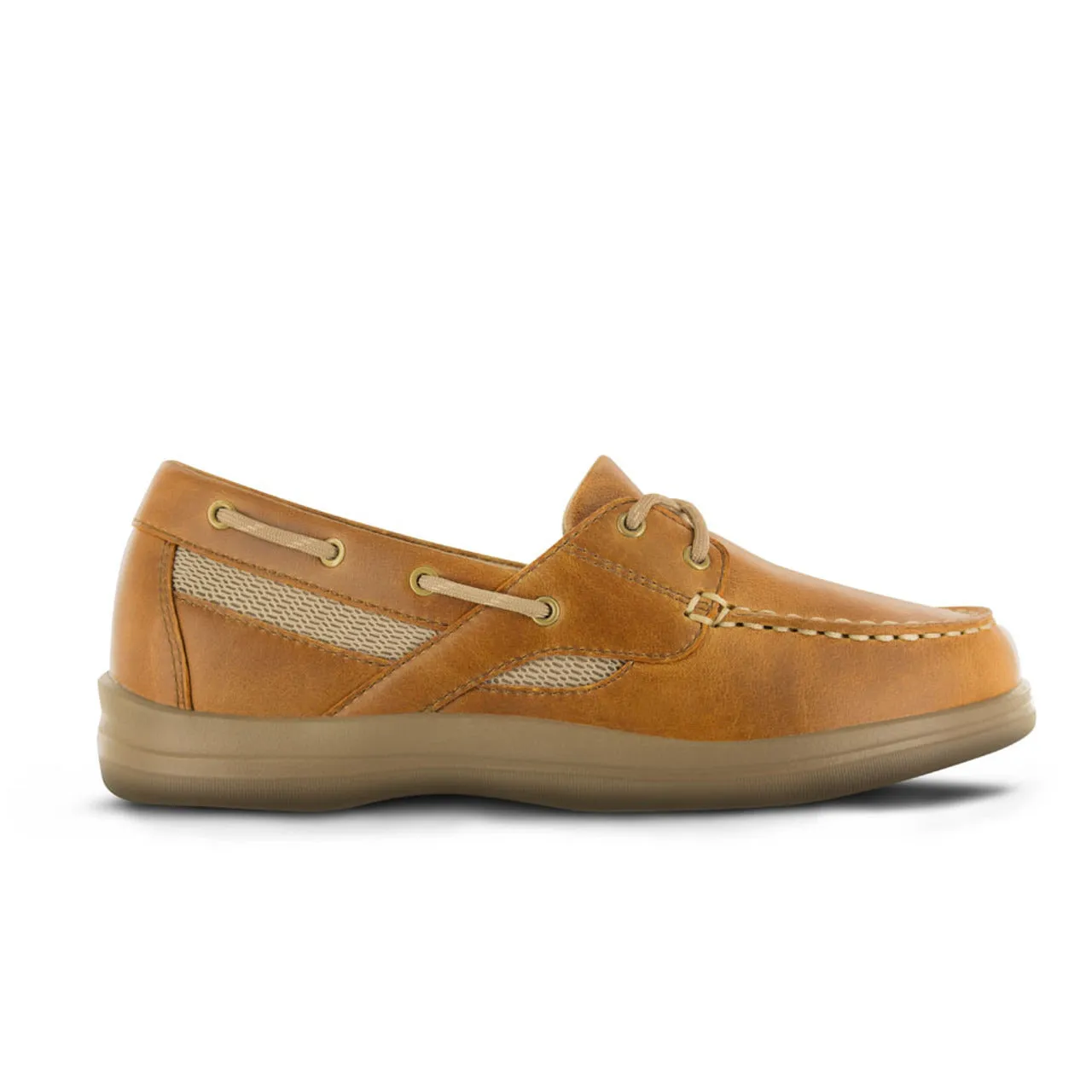 Apexfoot Women's Boat Shoe Petals Sydney - Camel  -  Medium (B)