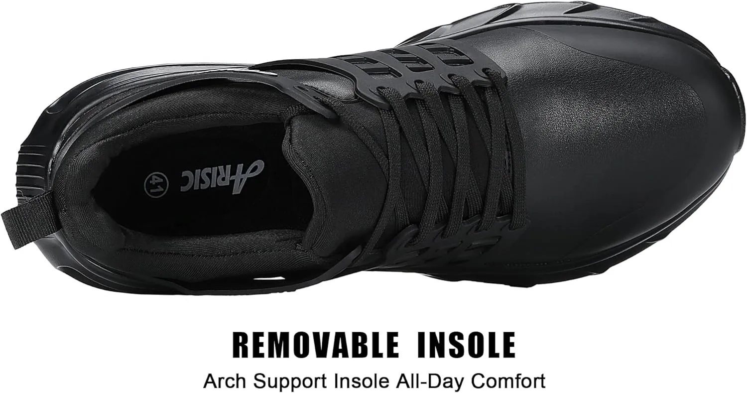 ARISIC Non Slip Shoes for Men Food Service Waterproof Restaurant Men Work Shoes Comfort Slip on Sneakers Kitchen Chef Slip Resistant Food Service Shoes