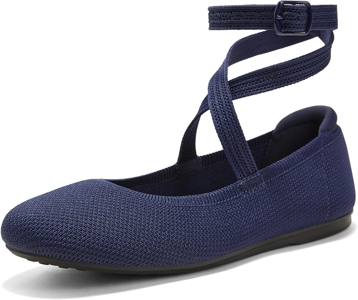 Arromic Flats for Women Round Toe Ballet Flats with Ankle Straps Ballerina Flat Shoes Women Dressy Comfortable for Work Wedding Office Casual