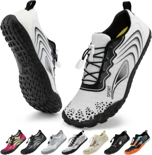 ATHMILE Water Shoes for Women Men Quick Dry Beach Barefoot Aqua Swim Shoes Non-Slip for Wading Rafting Hiking Kayaking