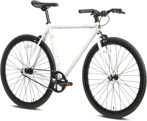 AVASTA Single-Speed Fixed Gear Urban Commuter Fixie Bike Flip Flop Hub Bicycle, Multiple Colors