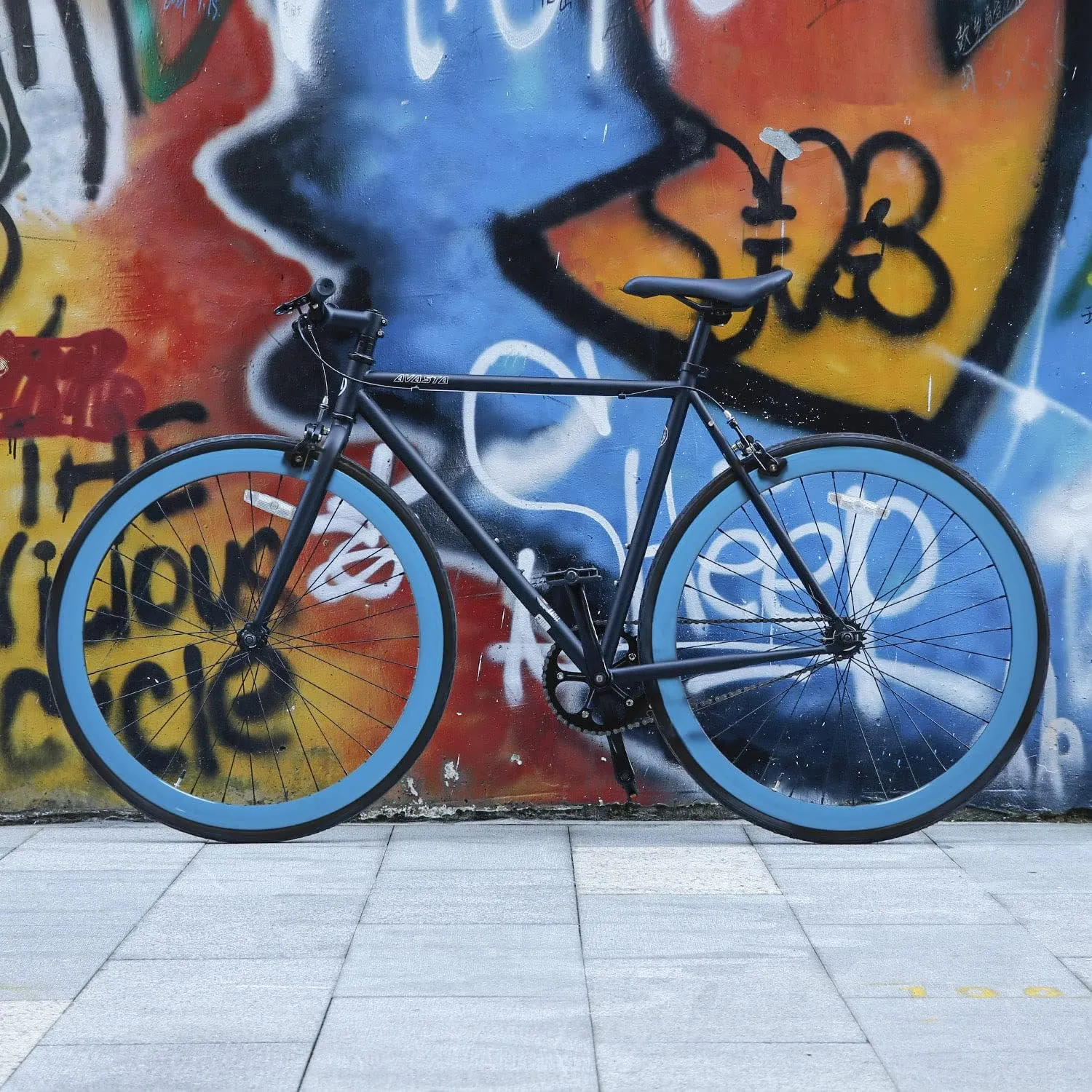 AVASTA Single-Speed Fixed Gear Urban Commuter Fixie Bike Flip Flop Hub Bicycle, Multiple Colors