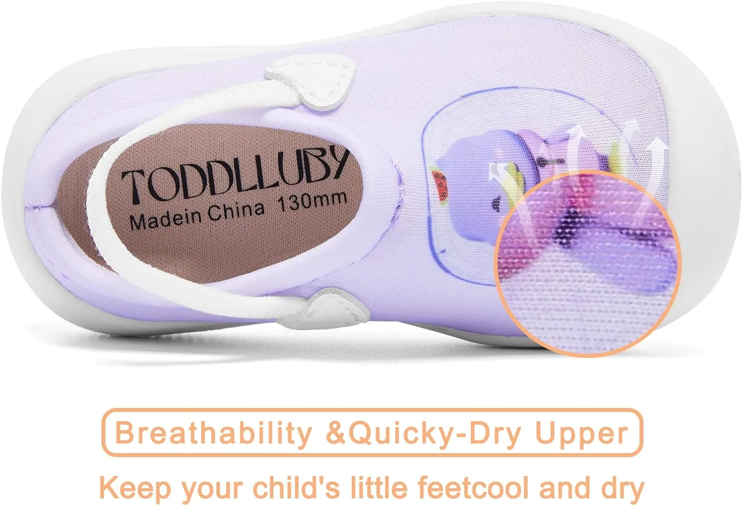 Baby Girls Water Shoes Barefoot Sandals Walking Slippers Shoes Aqua Socks Summer Beach Swim Pool Shoes Breathable Slip On Quick-Dry Non-Slip Crib Shoe