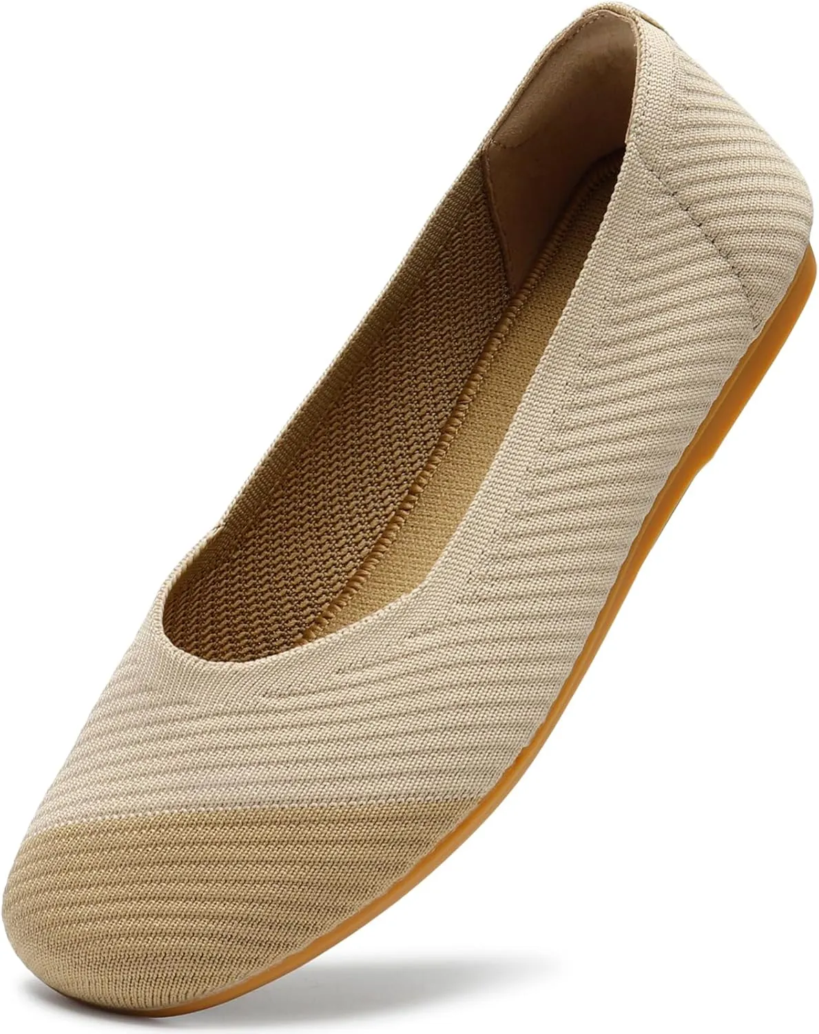 Bacia Women Flats Shoes Square Toe Ballet Flats Washable Fashion Two Toned Casual Office Shoes