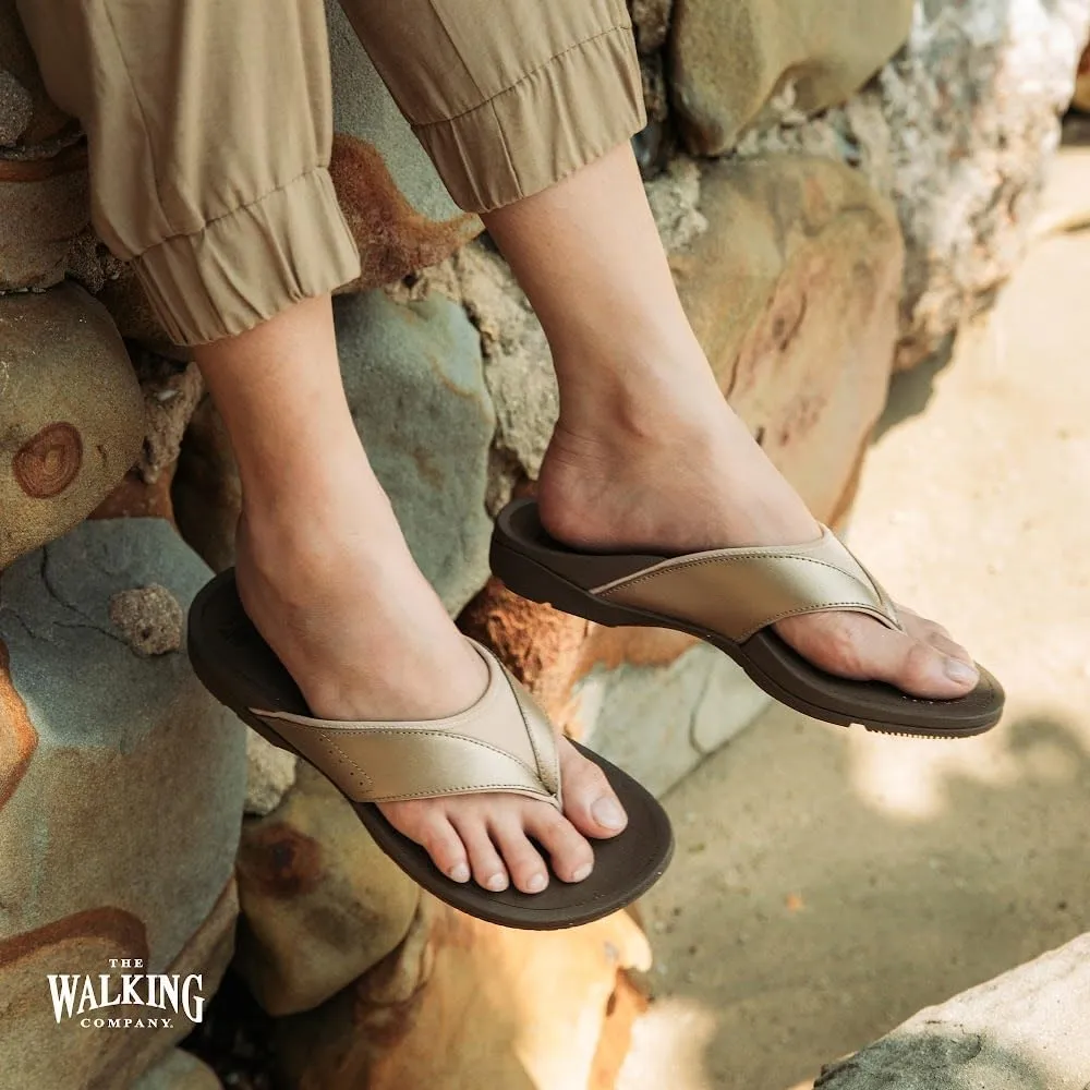 Balboa Women's Arch Support Flip Flops | Orthopedic Sandals for Women with Built-In Orthotics