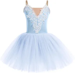 Ballerina Costume Toddler Dance Leotard Ballet Dress Camisole Bodysuit Maxi Tulle Tutu Dance Costume Kid Dancewear
