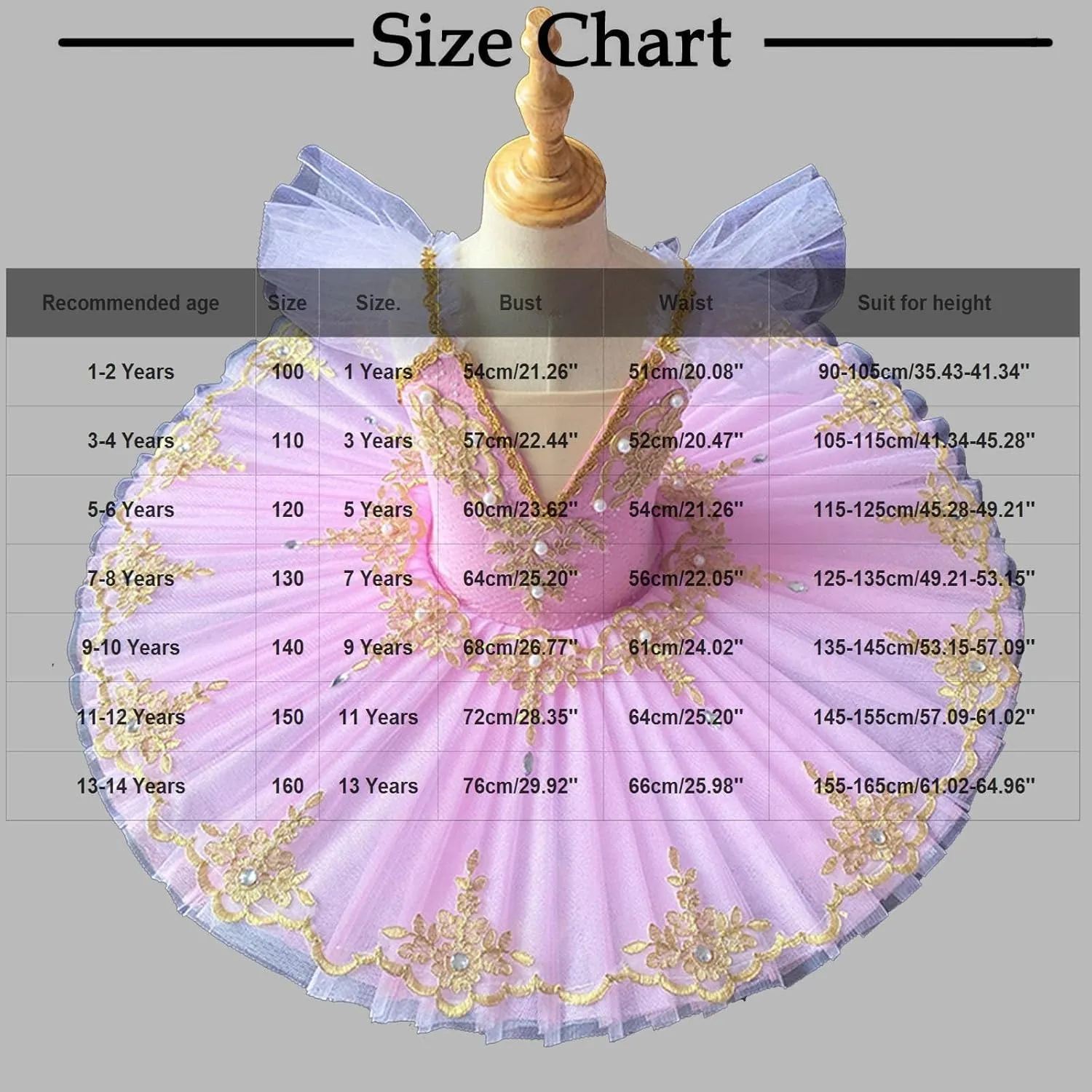 Ballet Leotards for Girls,Swan Lake Costume Dance Dresses, Hard Pancake Platter Tutu Ruffle Sleeve Floral Print Leotard