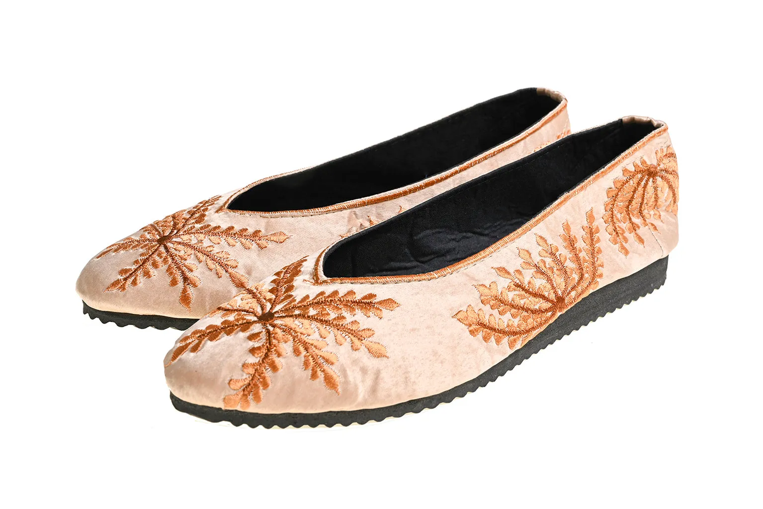 Ballet Pumps - Mink and soft gold