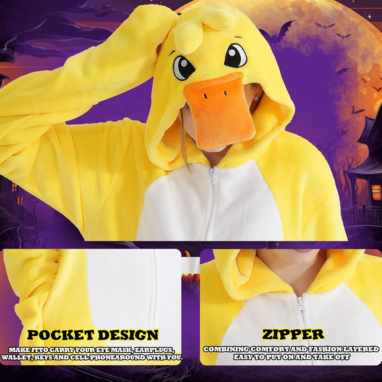 Beauty Shine Unisex Adult Onesie One Piece Pajamas Cosplay Cartoon Costume Halloween Christmas Sleepwear Jumpsuit Homewear
