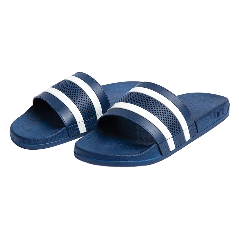 Benfica Striped Open Toe Slides