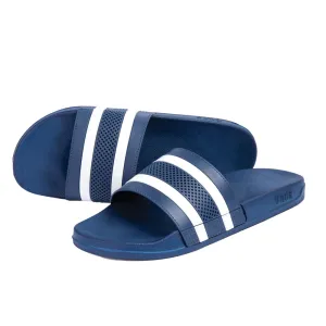 Benfica Striped Open Toe Slides