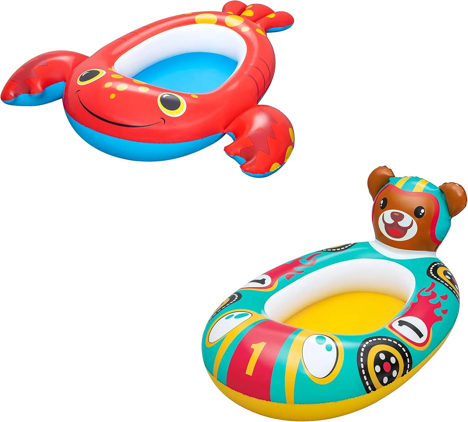Bestway Inflatable Splash Buddy Float | Inflatable Boat Dinghy for Kids, Swim Float, Pool Toys for Kids, Boys and Girls, Assorted Designs